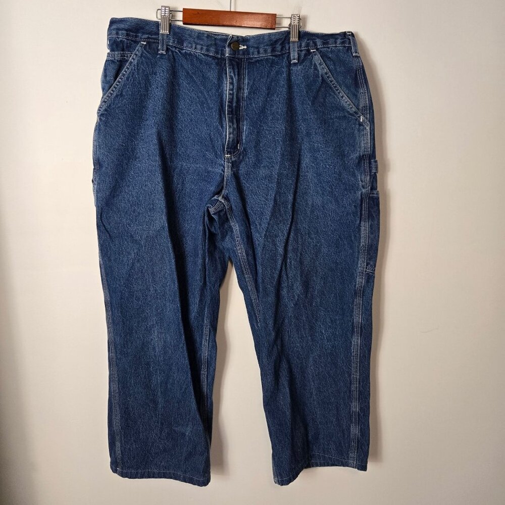 Carhartt Men's Carpenter Loose Fit Washed Cargo Jeans B13 DST